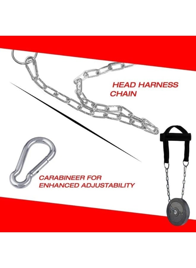 SportQ Neck Strengthening Belt with Iron Chain – Neck Training Harness for Neck and Shoulder Exercises – Adjustable – Suitable for Bodybuilding, Wrestling, Combat Sports - Image 5